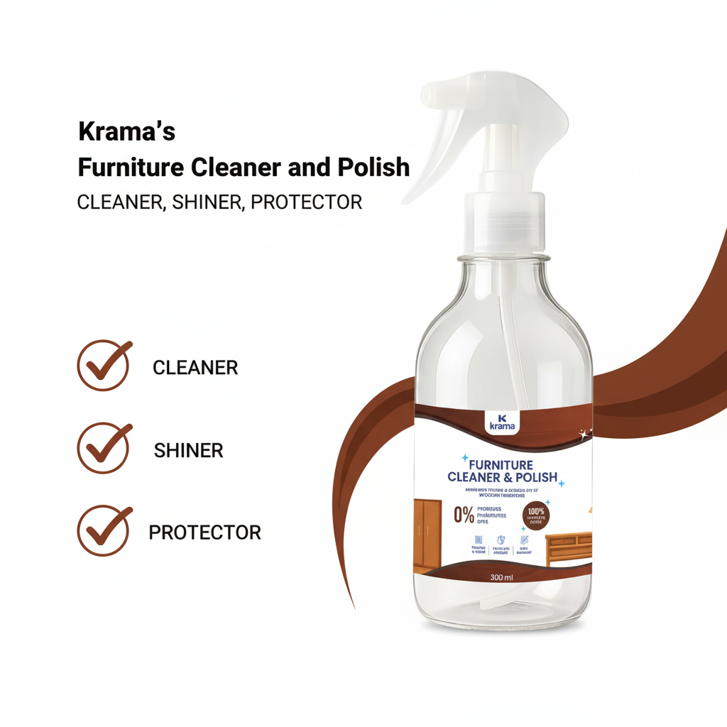 Furniture Cleaner and Polish - Clean your furniture and restore its natural shine in just one use 300ml | 1 Bottle