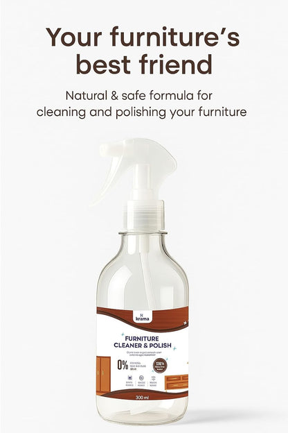 Furniture Cleaner and Polish - Clean your furniture and restore its natural shine in just one use 300ml | 1 Bottle