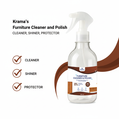 Furniture Cleaner and Polish - Clean your furniture and restore its natural shine in just one use 300ml | 1 Bottle