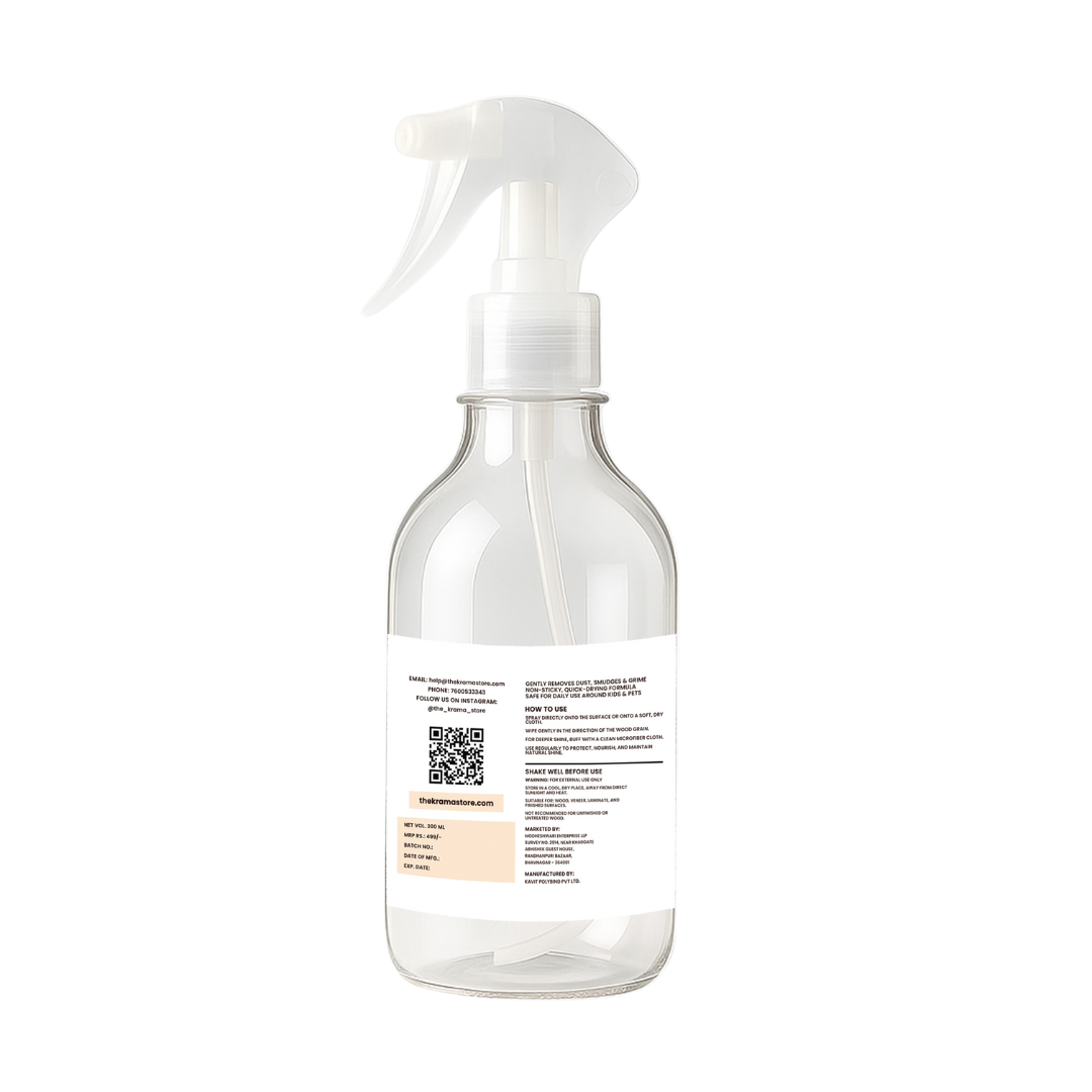 Furniture Cleaner and Polish - Clean your furniture and restore its natural shine in just one use 300ml | 1 Bottle
