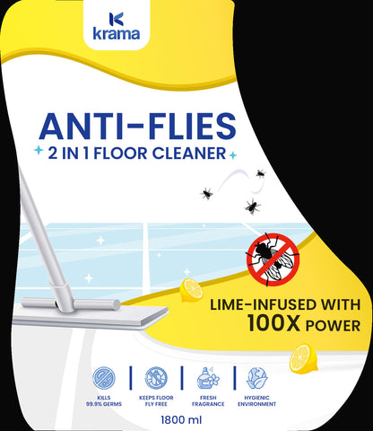 Anti-Flies Floor Cleaner– Safe for Kids & Pets, Keeps Flies Away | 1800 ML