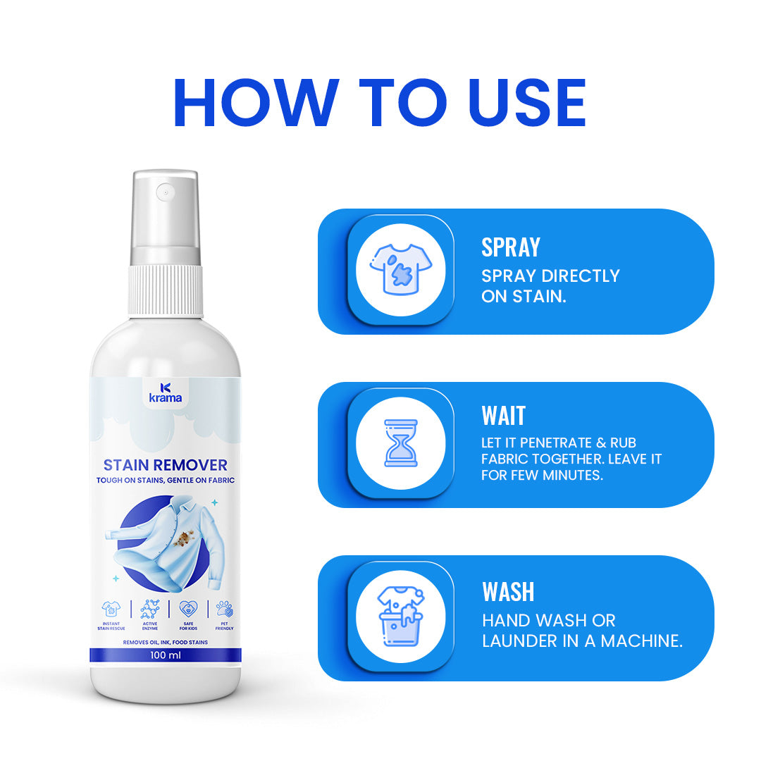 Instant Stain Remover – Tough on Food, Ink & Oil (100 ML)